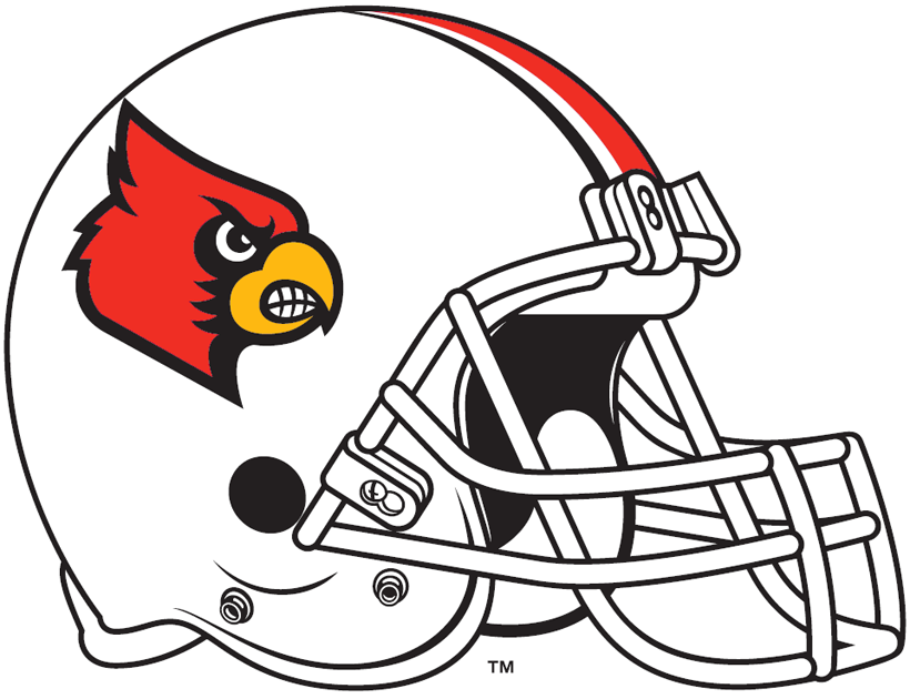 Louisville Cardinals 2009-2012 Helmet Logo diy DTF decal sticker